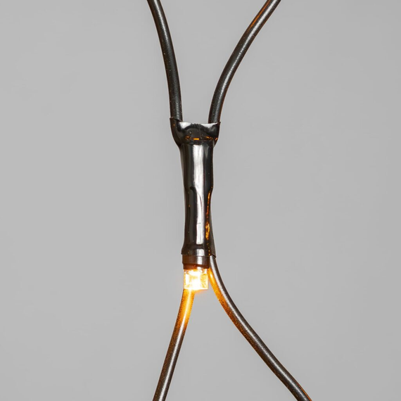 Светодиодная Сетка 2*3 м., 24V, 384 желтых LED, провод чёрный ПВХ, IP54, LTC (NTL384M-11-1Y)