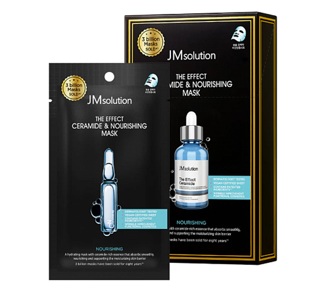 Тканевая маска с керамидами JMSOLUTION The Effect Ceramide Nourishing Mask