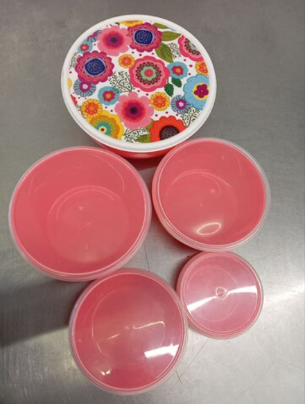 Набор салатников APOLLO 5шт 0,2л/0,4л/0,7л/1л/1,7л полипропилен, крышка полипропилен