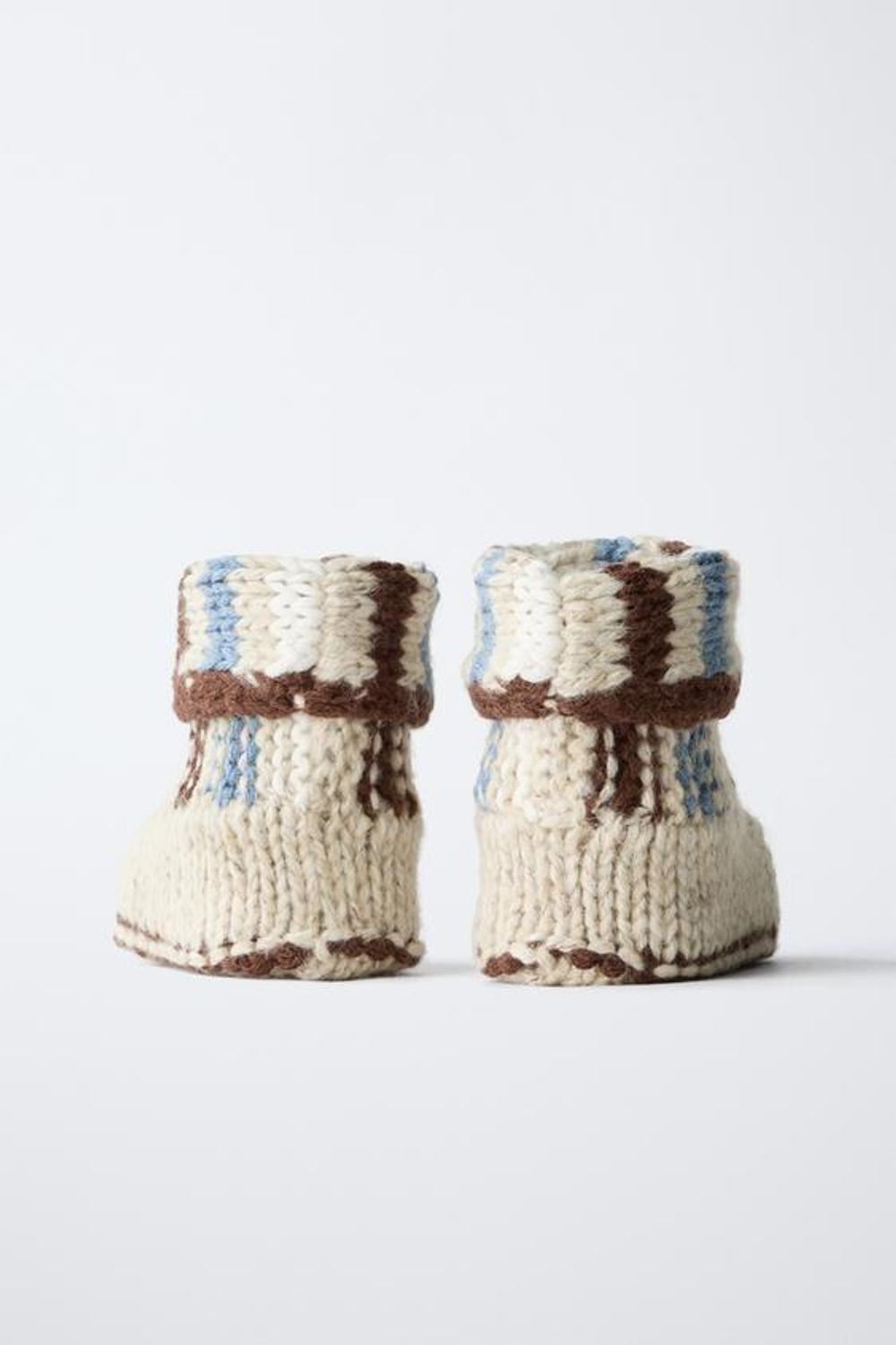 ZARA ТРИКОТАЖНЫЕ ПИНЕТКИ, СИНИЙ