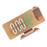 Часы с проекцией Gaosiio DS-5718LW Белый/зеленый