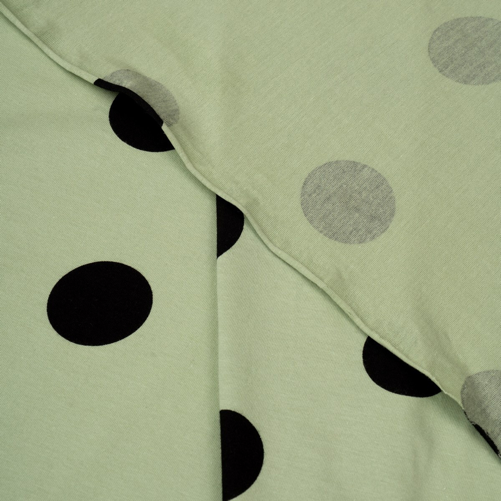 Кулирная гладь с рисунком, 100% хлопок, 150 гр/м2, св.зелёный/чёрный (20237)