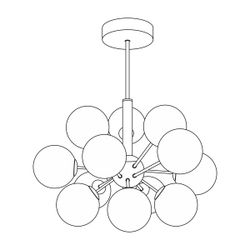 Citilux TONGA CL212183 Люстра на штанге Бронза