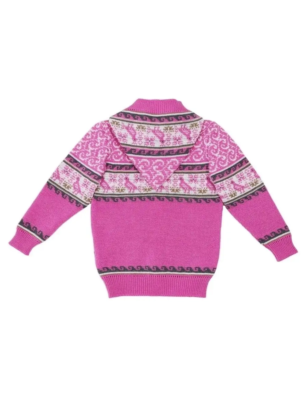 Кофта вязаная с капюшоном