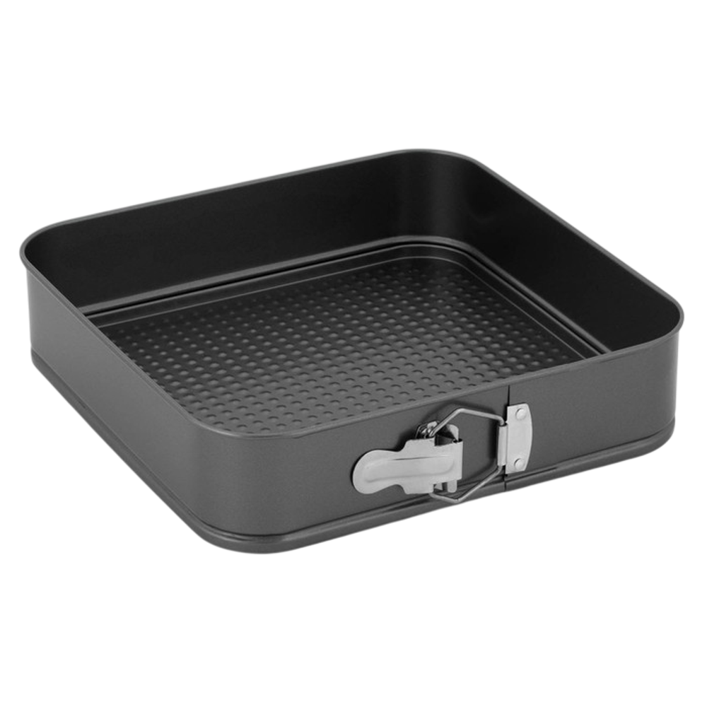 Форма для выпечки разъёмная Доляна «Элин. Квадрат», 28×6,5 см, антипригарное покрытие, цвет чёрный