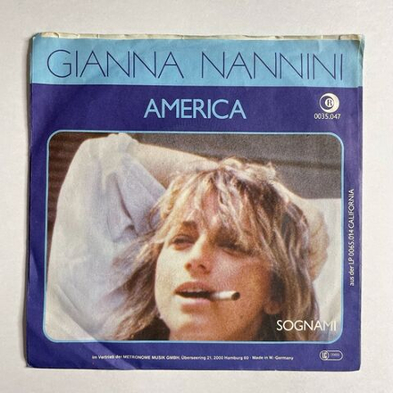 Винтажная виниловая пластинка LP Gianna Nannini America (Germany 1979) 7 дюймов, 45 RPM, Single