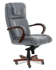 Кресло для руководителя Master A серая кожа