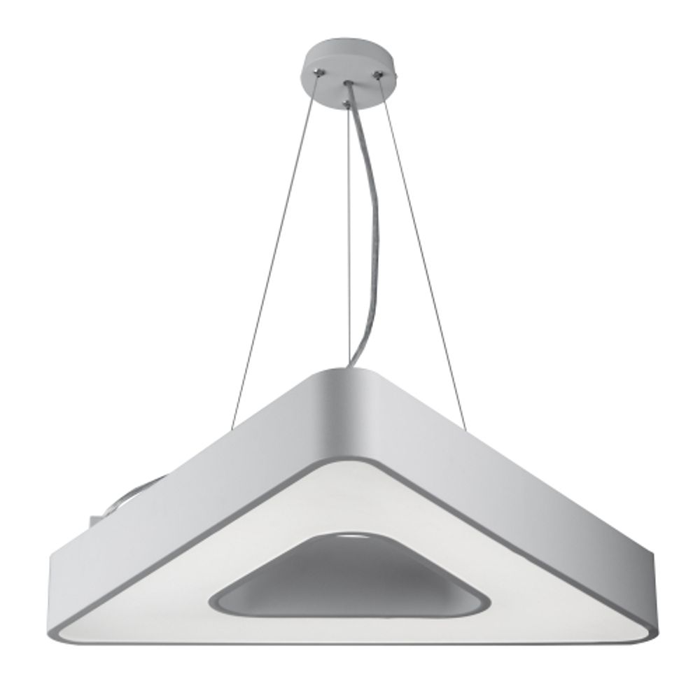 Светильник LED ЭРА Geometria SPO-153-W-40K-030 Delta 30Вт 4000К 2100Лм IP40 600*600*80 белый подвесной