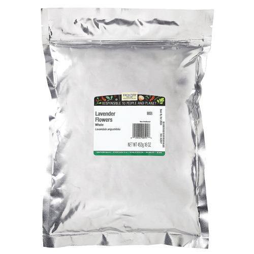 Frontier Co-op, целые цветки лаванды, 453 г (16 унций)