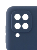 Накладка Samsung A12/М12 силикон матовый  Blue  Soft Case Zibelino