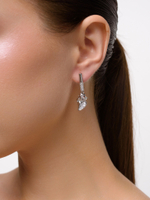 Серьги "Shell stick shine" Silver