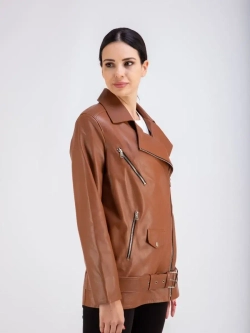 Косуха кожаная куртка женская Турция