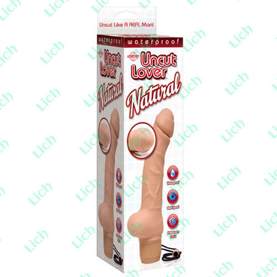 Водонепроницаемый вибратор с крайней плотью Uncut lover