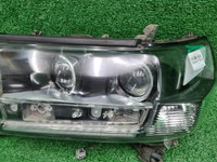 Битая Фара левая Land Cruiser 200 15-21 LED Black