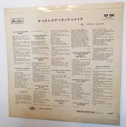 Винтажная виниловая пластинка Frank Sinatra The Best Of Frank Sinatra (Red Vinyl Japan 1960)