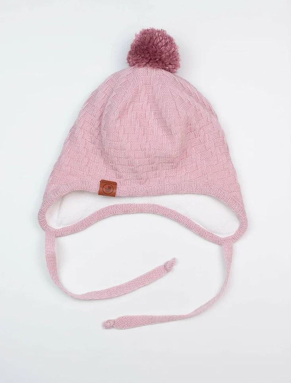 Шапка весенняя/осенняя вязаная КОДИ (Пыльная роза)