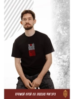 Футболка с вышивкой черная Добру Быть