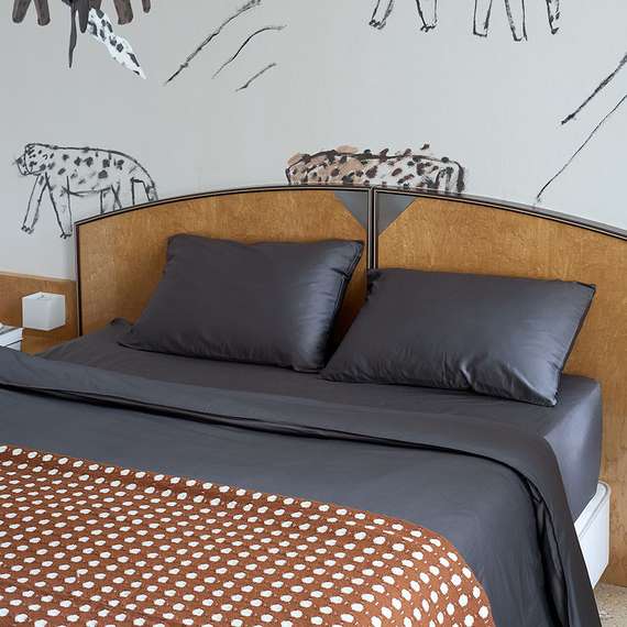 Покрывало из хлопка polka dots карамельного цвета из коллекции essential, 180х250 см