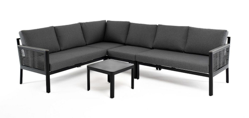 Париж модульная лаунж-зона садовая, цвет серый