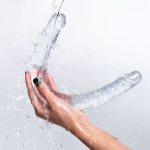 Прозрачный двухсторонний фаллоимитатор 40см ToyFa Basic Double Dildo 882022