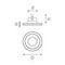 Комплект из светильника и рамки Lightstar Domino Round (214617+214606) D61706