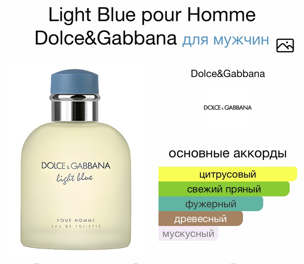 Light Blue pour Homme Dolce&Gabbana