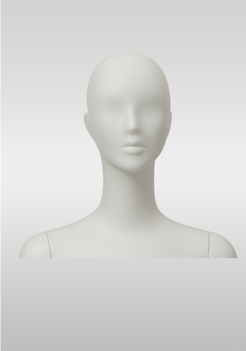 Женский абстрактный манекен Nika 3/Белый матовый