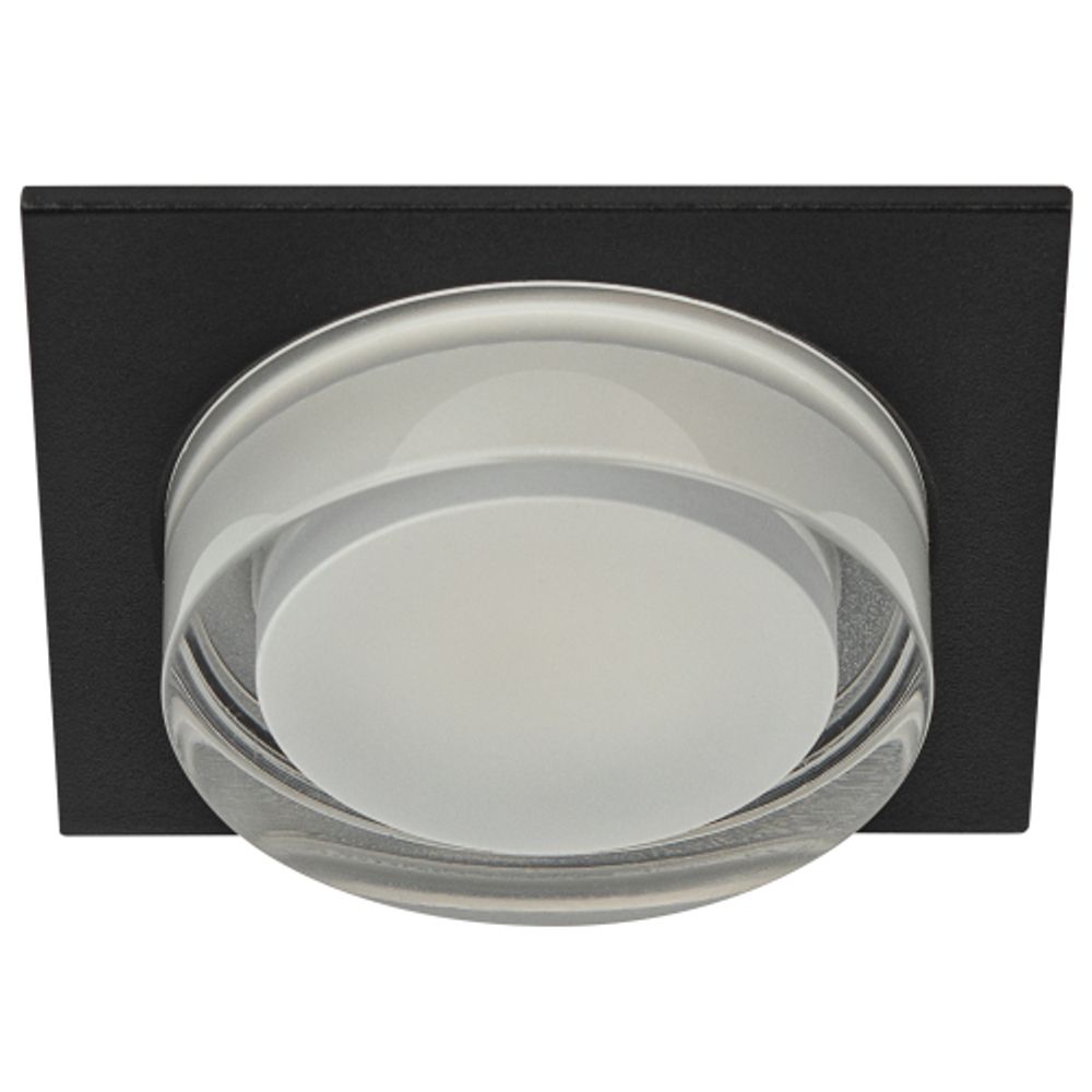 Светильник встраиваемый декоративный ЭРА DK108 BK под лампу MR16 GU5.3 черный