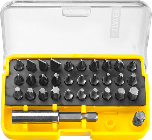 Набор STAYER ″PROFI″: Биты Cr-Mo, в компактном боксе, 32 предмета