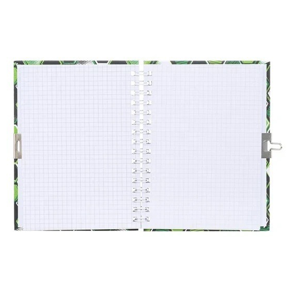 Блокнот детский Basir на замке, формат А6, серия "Спорт", переплет 7БЦ, 15*11 см, 48 листов, ассорти