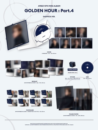 Альбом ATEEZ - GOLDEN HOUR : Part.4 (DIGIPACK Ver.)