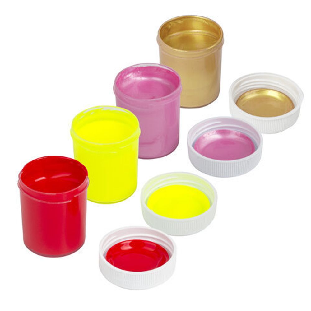 Краски акриловые для рисования и хобби BRAUBERG 12 цветов ассорти по 20 мл (6 базовые + 6 с эффектами), 191607