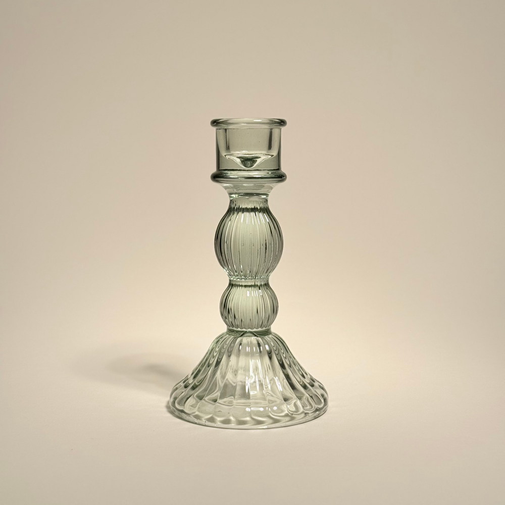 Подсвечник "Аква" , изумрудный