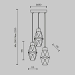 Подвесной светильник Maytoni COCTAIL TIME MOD325PL-03G
