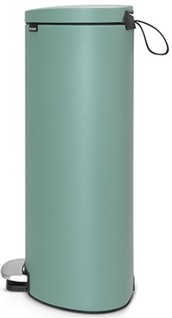 Ведро Brabantia FlatBack 30л бирюзовое сбоку