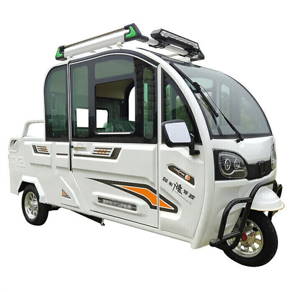 Трицикл грузовой GreenCamel Шторм Пикап (60V 1500W) кабина, кузов, понижающая