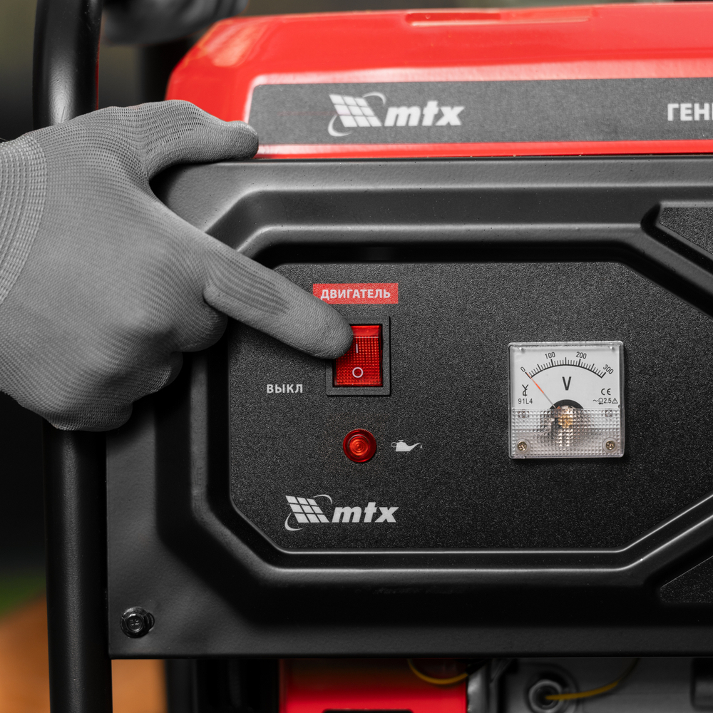 Генератор бензиновый RS-3000, 2,2 кВт, 230В, ручной стартер MTX