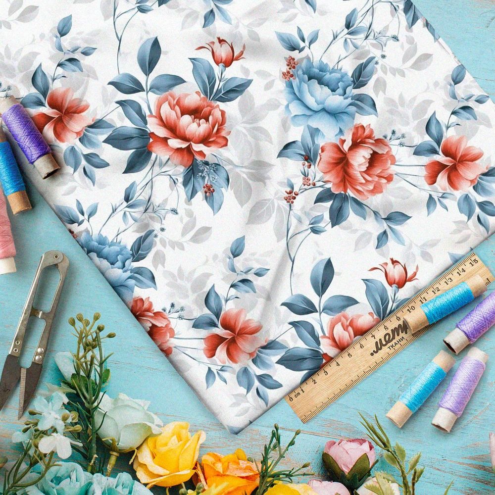 Ткань премиум бифлекс символы цветения