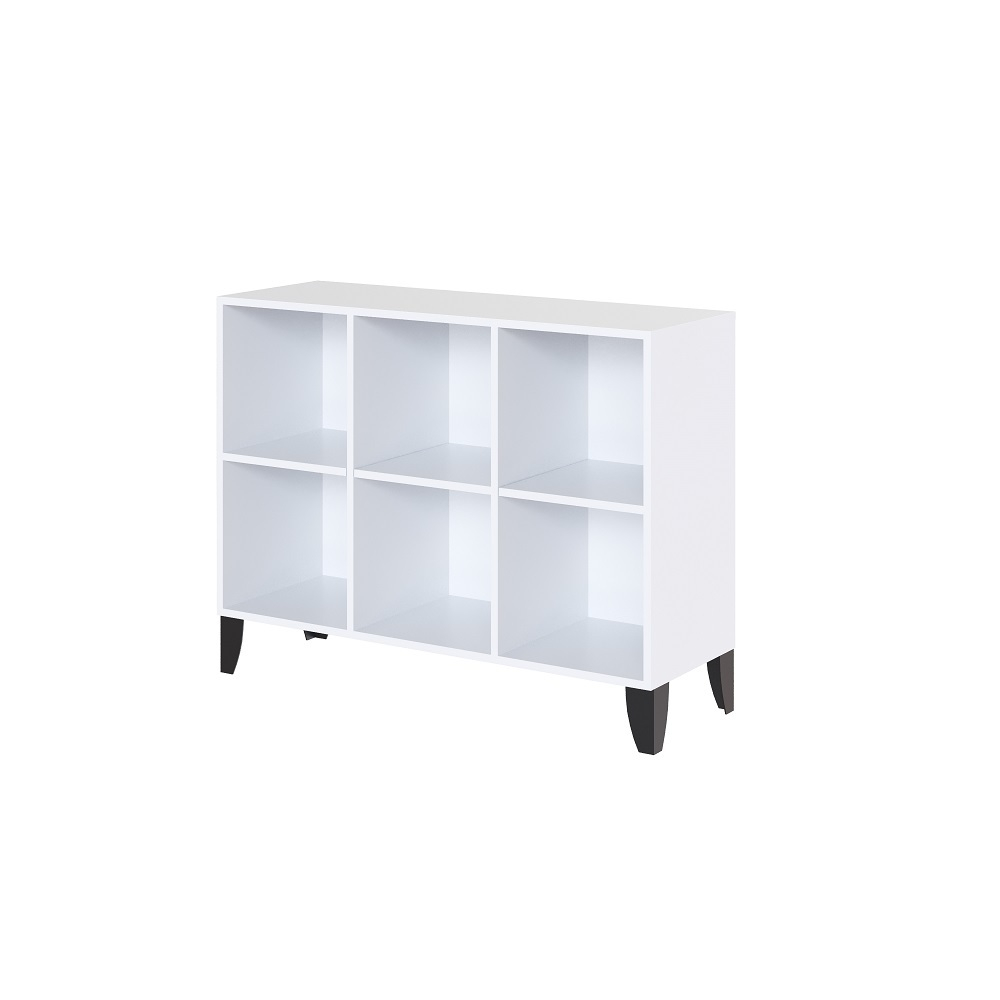 Комод с полками Сириния, белый снег