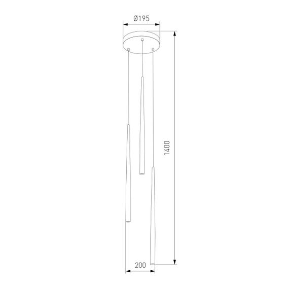 Подвесная люстра TK Lighting 10117 Piano