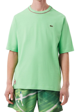 Мужская теннисная футболка Lacoste Roland-Garros Edition Jersey - зеленый