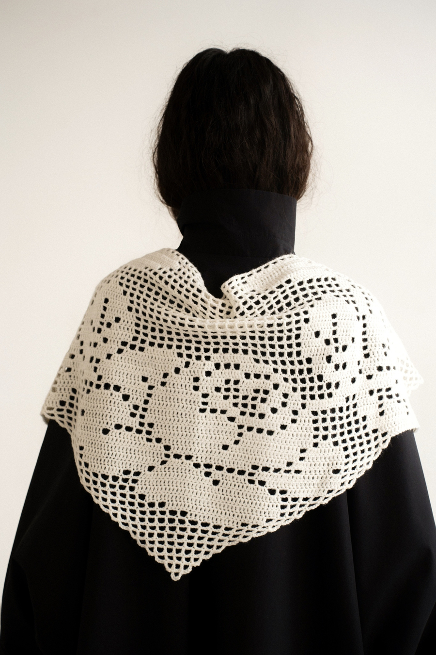 Косынка с розой