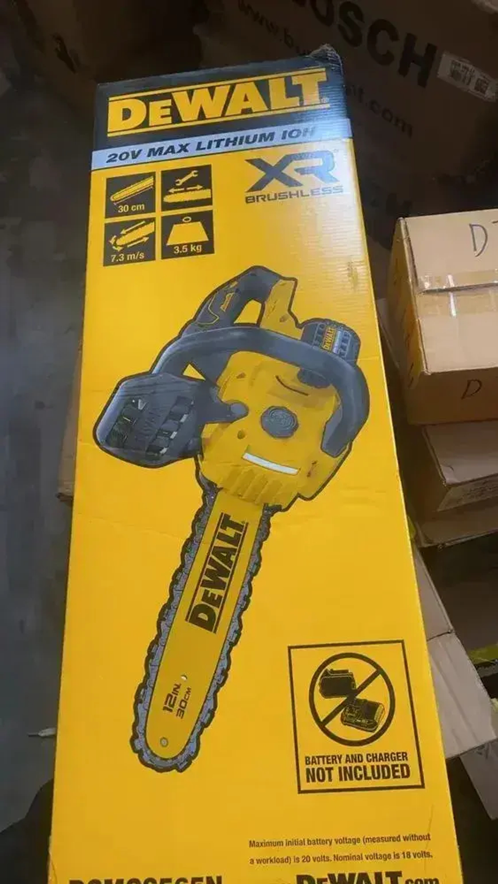 Цепная пила DEWALT DCMCS565N, бесщеточная, аккумуляторная, 20 В, 40 см