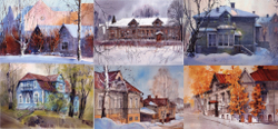 Сортавала. Старинные дома. Набор из 12 открыток
