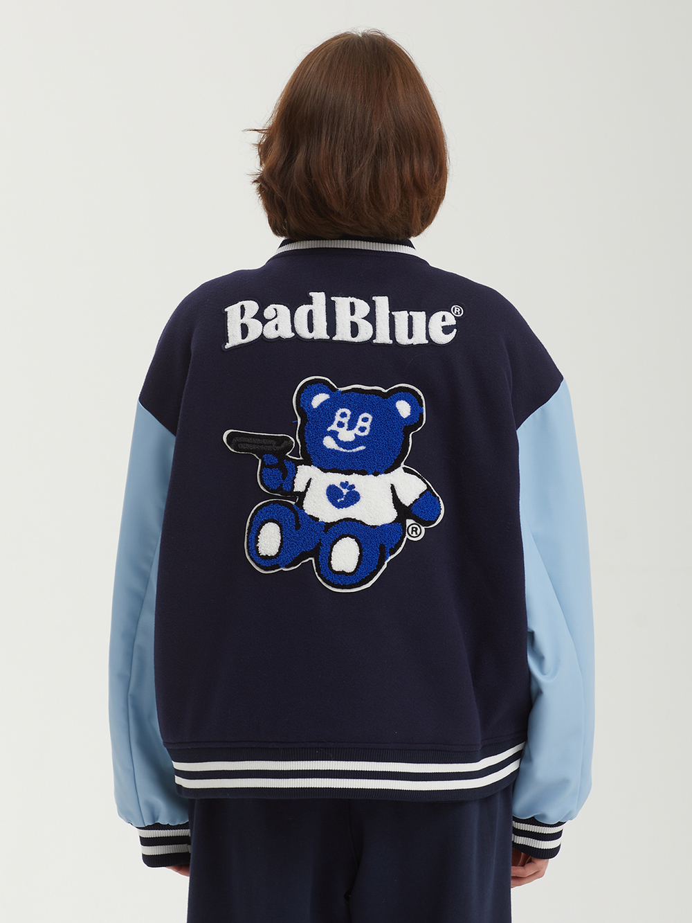 Женский Бомбер Badbear Varsity Navy