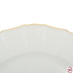 Блюдо круглое Bernadotte Белый узор 30 см