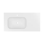 Раковина Elise VCB-4EL100MW-L, Corian левая, цвет белый матовый