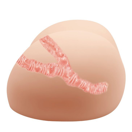 Телесная вибровагина Judy Crazy Bull Baile с 2 отверстиями