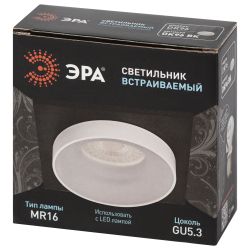 Встраиваемый светильник декоративный ЭРА DK96 BK MR16 GU5.3 черный | Декоративные встраиваемые светильники