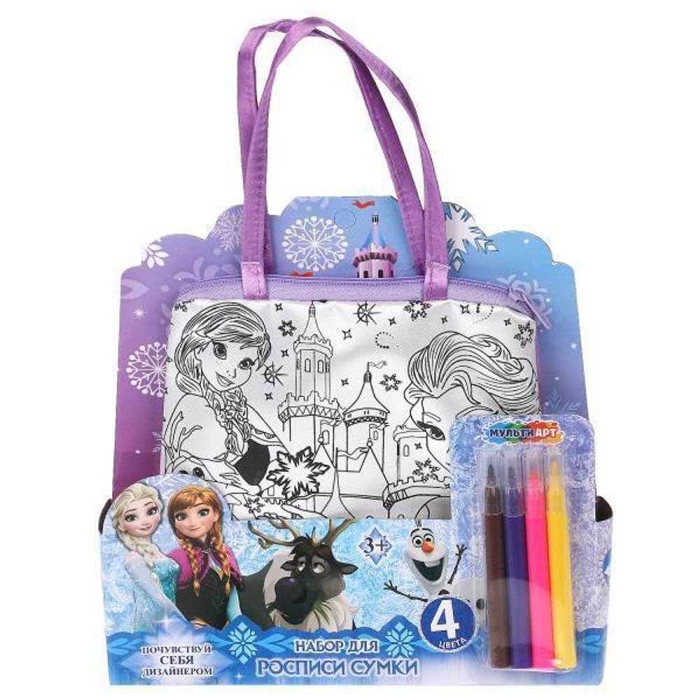 Сумка-трапеция д/росписи "Снежная принцесса" BAGP-114392 (Мультиарт)